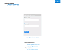 Tablet Screenshot of portal.nyls.edu